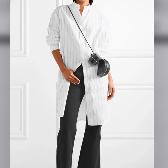 ACNE STUDIOS Diede Dry Pop White Dress Sz 40 - Picture 1 of 9